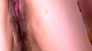 Incredible hairy - creampie vignette with super-naughty