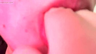 Crazy Leyla Hot German Girl Big Lips Blowjob Cum Swallow