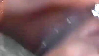 Ebony Giving Blowjob in Public