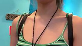 FULL SCENE College TEEN Liv Wild VAPING and Giving Blowjob