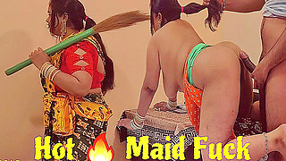 Hot Maid Enjoyful XXX Fuck with Owner.