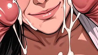 Ai Generated Cartoon Style Bukkake Slideshow