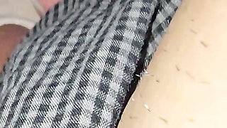 Stepmom with sexy nails pulled out stepson dick handjob
