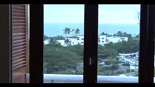Hot Latina MILF 58yo Masturbates on Beach - Friends Spy & Film Her Hairy Pussy