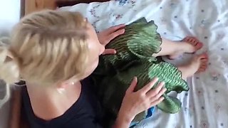 Blonde MILF Selena701 Swallows Cum in Homemade German Blowjob
