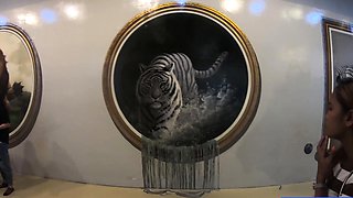 Big ass Thai GF museum visit and fuck
