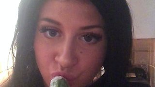 Big boobs milf masturbates with her dildo