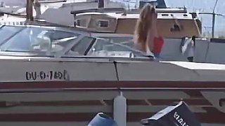 Babewatch Seduces Him to Fuck on the Boat