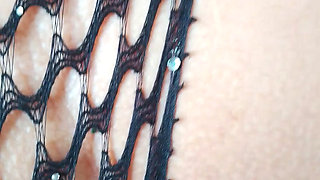 Bride in Fishnet Fucking