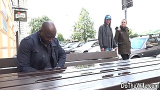 Cuck Licks While a Black Man Ass Fucks His Blonde Wife Bianca Ferrero