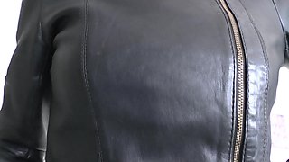 Sniffing Squeaky Leather Gloves, Hand Over Mouth Lady Victoria Valente Jerk off Instructions for Small Cocks