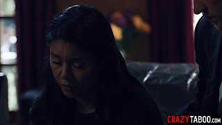 Stepson fucks desperate mommy stepmom