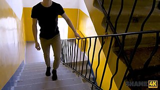 Shame4k. seducing stellar mature for sex was not so hard for schoolgirl programmer