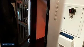 German Domina Alessa Milano Humiliates Slave with Toilet Feeding - Extreme BDSM Femdom