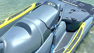 Sucking & Fucking My Jetski Instructor's Dick on the Beach