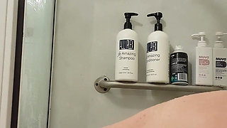 Tried to Do a Sexy Shower Video with My New Dildo, but It Was Actually Super Hard to Get Into Position and Kept Slipping.