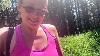 Hiking, Pissing and Masturbating in the Woods