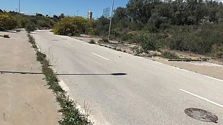 Algerian Whore Shows Her Work Area in the Suburbs of Marseille