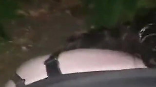 YoungEnglishBbw BBC Nata4sex pounding my pussy outdoor doggy