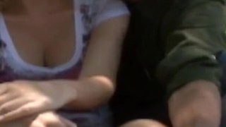 Cuckold scenario as the blonde milf gets cum in mouth