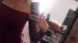 Hot blonde glamour babe solo plays to pleasure her hot body