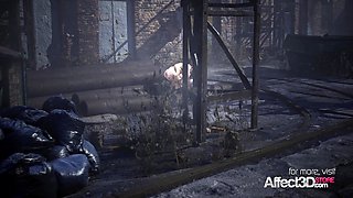 3D Futanari babe anal fucking her gf in a post-apocalyptic world