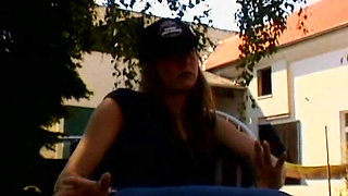 German Amateur Teen Solo Female Outdoor Big Natural Tits