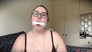 Lacey - Self Gag Fun and Orgasms After Gym Part 1