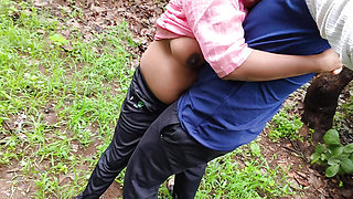 Indian desi movie - Bhabhi from the village had come to the forest to use the bathroom. I had come to the same forest with bike.