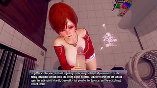 3D Redhead MILF Licks Daughters Boyfriends Big Fat Cock