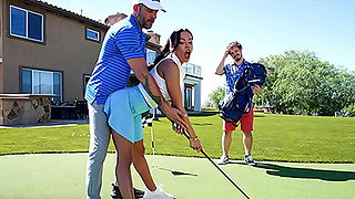 BRAZZERS - Luna Star Sneaks Around With The Golf Coach & Gets Fucked In The Arse Under Her Husband's Nose