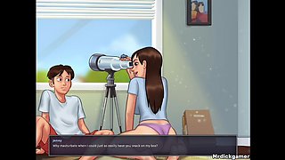 Summertime Saga Hot Pussy Licking Orgasm to My Stepsister
