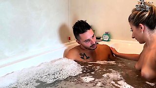 Hot Blonde Babysitter Gets Fucked Hard by Tattooed Stud