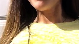 Amateur striptease and Solo masturbation