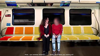 I masturbate a stranger on the train while my husband films everything