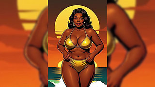 Bold Black Woman Animated to Tease