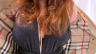 Amazing redhead solo masturbation