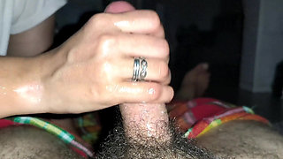 Oiled Pussy Fuck Fingering My Hot Arabic Wife Pussy