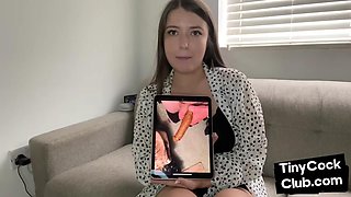 Amateur SPH femme teasing microdick