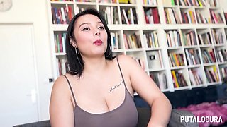Busty Colombian MILF hot xxx video