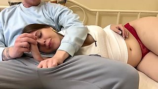 Hot MILF Milfetta Seduces Stepson With Big Tits Blowjob - Cum in Mouth Homemade POV