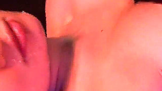 Japanese girl eats cum from her pussy after getting banged and creampied by a masked guy