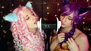 Party amateur teens lesbian sixtynine while getting fucked