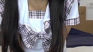 Cheating Asian GF Fucks 12inch Cock