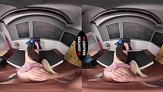 Busty girl horny VR porn