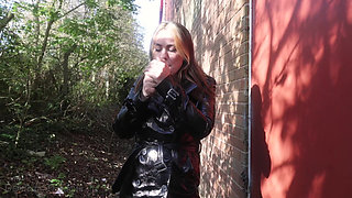 Using a Stranger as Her Ashtray