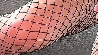 Sexy Feet and Fishnet Pantyhose Asmr