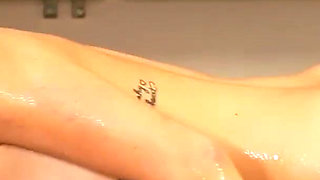 Blonde masseuse sucks and rides big cocks at the same time