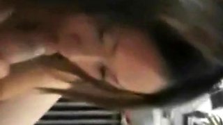 Asian Amateur Girl with Big Tits Gives Blowjob