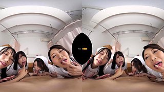 Shameless asian babes VR smutty adult movie